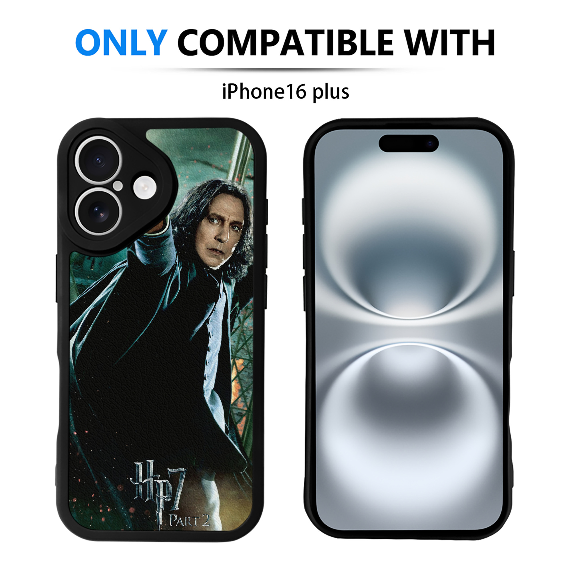 （画像用） Harry Potter ハリー・ポッターシリーズ 【iPhone 16シリーズ対応】シリコンスマホケース（レザー調） 材質：シリコン